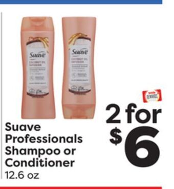 Weis Markets Suave professionals shampoo or conditioner offer