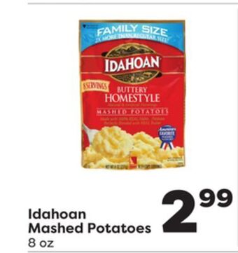 Weis Markets Idahoan mashed potatoes offer
