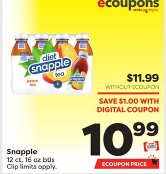 Weis Markets Snapple offer