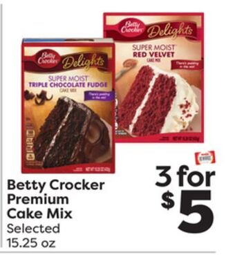 Weis Markets Betty crocker premium cake mix offer