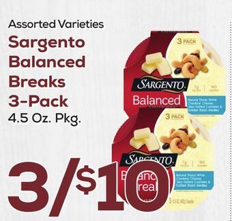 DeCicco & Sons Sargento balanced breaks 3-pack offer