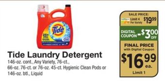 The Fresh Grocer Laundry detergent offer