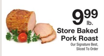 The Fresh Grocer Store baked pork roast offer