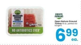 Albertsons Open Nature Ground Turkey 16 oz. offer