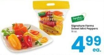 Albertsons Signature Farms Sweet Mini Peppers 16 oz. offer