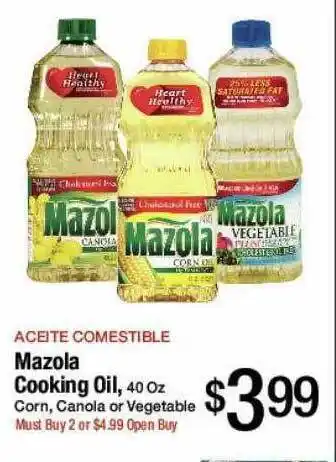 Jons International Mazola cooking oil offer