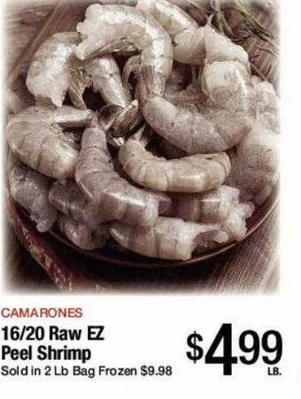 Jons International 16-20 raw ez peel shrimp offer