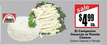 Rancho Markets El campesino oaxacan or panela cheese offer