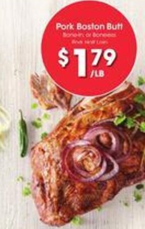 Kroger Pork Boston Butt offer