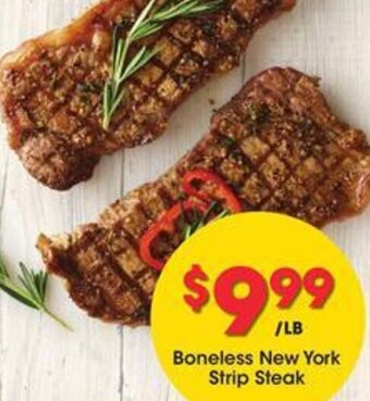 Kroger Boneless New York Strip Steak offer