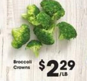 Kroger Broccoli Crowns offer