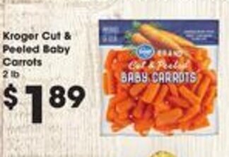 Kroger Kroger Cut & Peeled Baby Carrots offer