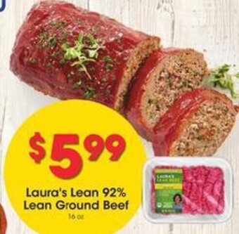 Kroger Laura's Lean 92% Lean Ground Beef offer