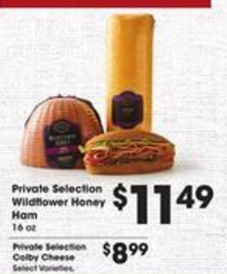 Kroger Private Selection Wildflower Honey Ham offer