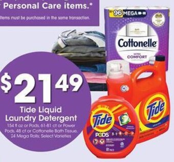 Kroger Tide Liquid Laundry Detergent offer