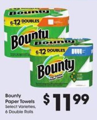 Kroger Bounty Paper Towels offer