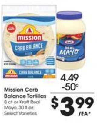 Kroger Mission Carb Balance Tortillas offer