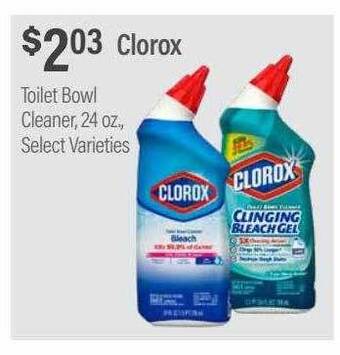 Commissary Clorox toilet bowl cleaner offer