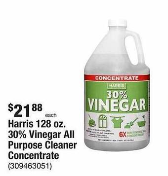 The Home Depot Harris 30% vinegar all purpose cleaner concentrate offer
