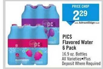 Price Chopper Pics flavored water 6 pack offer