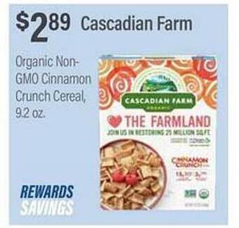Commissary Cascadian farm offer