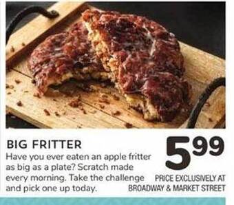Albertsons Big fritter offer