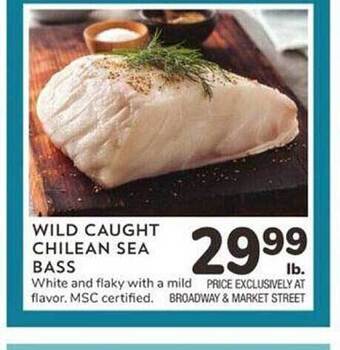 Albertsons Wild caught chilean sea bass offer