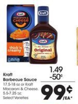 Kroger Kraft Barbecue Sauce offer