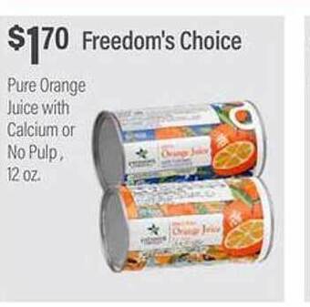 Commissary Freedom's choice offer
