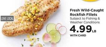 QFC Fresh wild-caught rockfish fillets offer