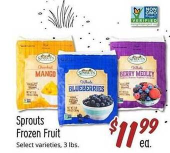 Sprouts Farmers Market Sprouts frozen fruit offer
