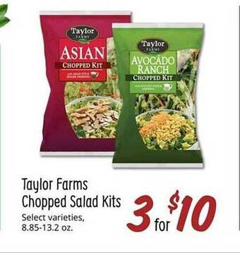 Sprouts Farmers Market Taylor farms chopped salad kits offer