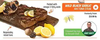 Sprouts Farmers Market Wild black garlic ahi tuna steak offer
