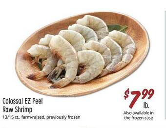 Sprouts Farmers Market Colossal ez peel raw shrimp offer