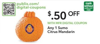 Publix Any 1 Sumo Citrus Mandarin offer