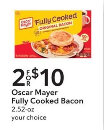 Publix Oscar Mayer Fully Cooked Bacon 2.52-oz offer