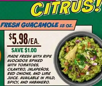 Central Market Fresh guacamole offer