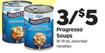 Save a Lot Progresso soups offer