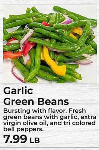 Sunset Foods Garlic green beans offer