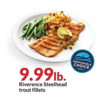 Hy-Vee Riverence steelhead trout fillets offer