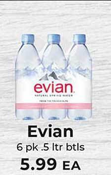 Sunset Foods Evian offer