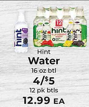 Sunset Foods Hint water offer