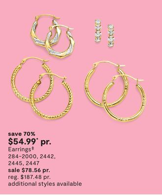JC Penney Earrings‡ offer