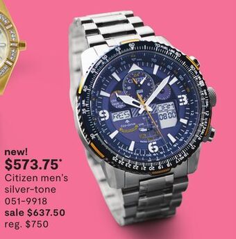 JC Penney Citizen men's silver-tone offer