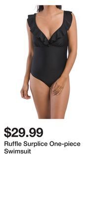 TJ Maxx Ruffle surplice one-piece swimsuit offer