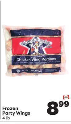 Weis Markets Frozen party wings offer