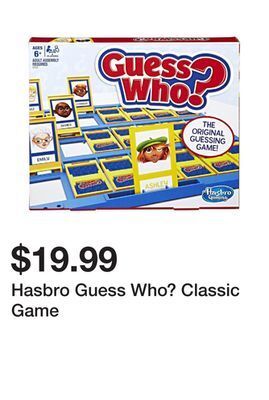 Kmart Hasbro guess who? classic game offer