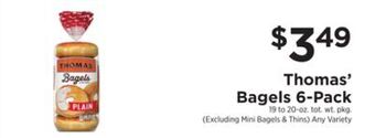 ShopRite Bagels 6-pack offer