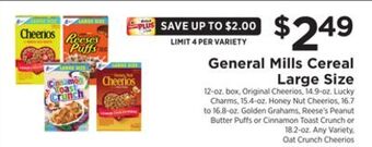 ShopRite Cereal large size offer