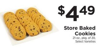 ShopRite Store baked cookies offer